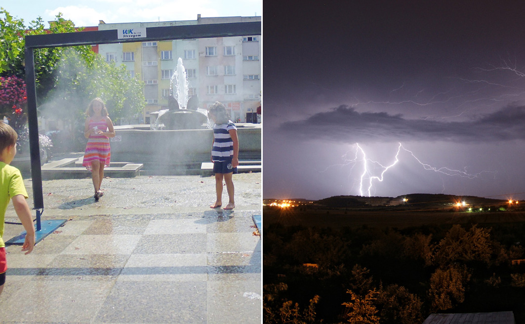 Podwójny alert dla mieszkańców gminy Strzegom. Meteorolodzy ostrzegają przed burzami i upałami 
