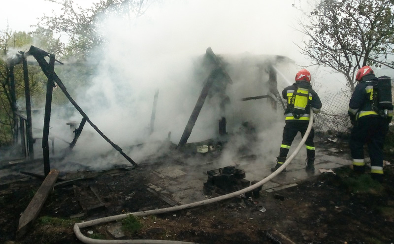 Płonęła altana przy ul. Promenady 