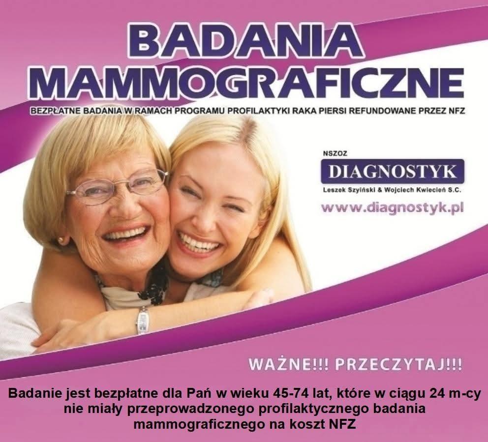Zdrowie zaczyna się od profilaktyki. Mammografia bezpłatnie w Strzegomiu.  