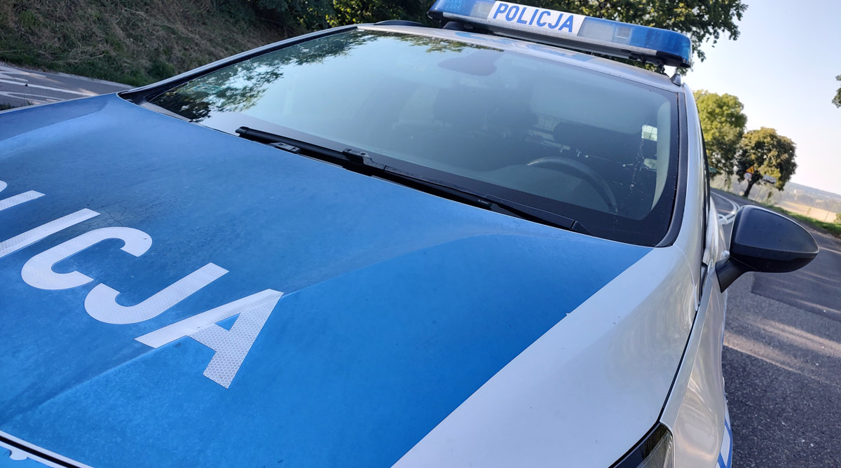 Potrącenie pieszego na ulicy Olszowej w Strzegomiu 