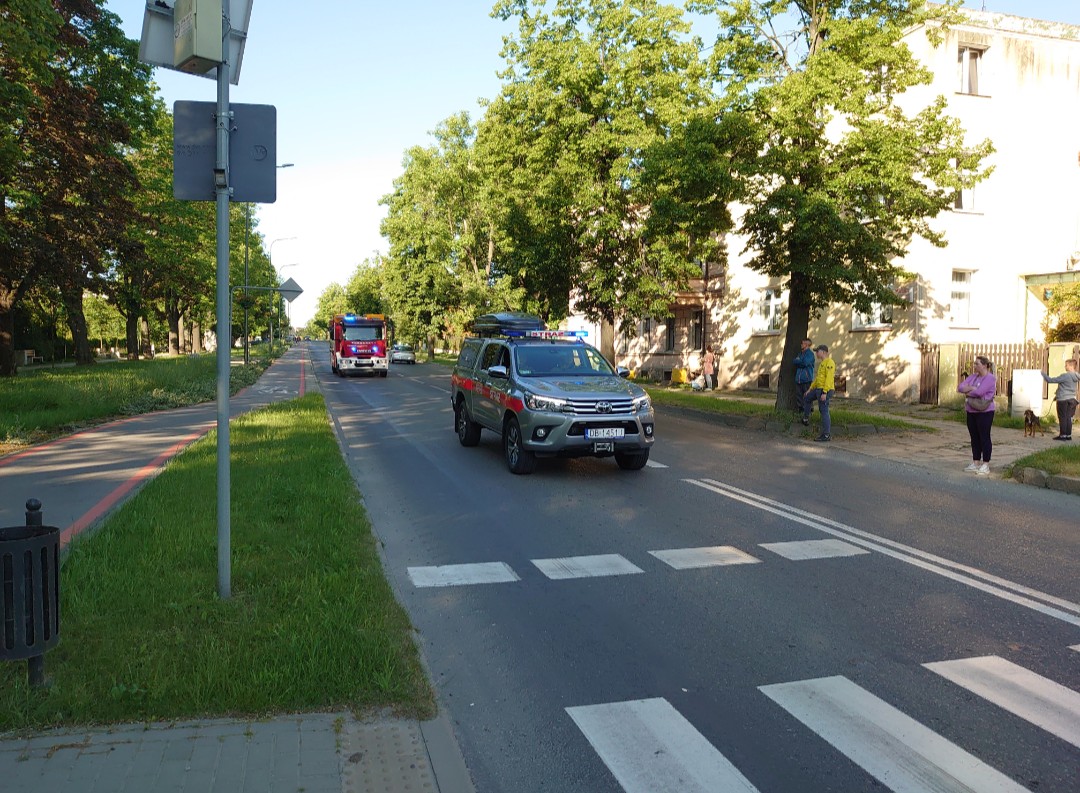 Groźny pożar w Strzegomiu. Ewakuowano mieszkańców! [FOTO] 