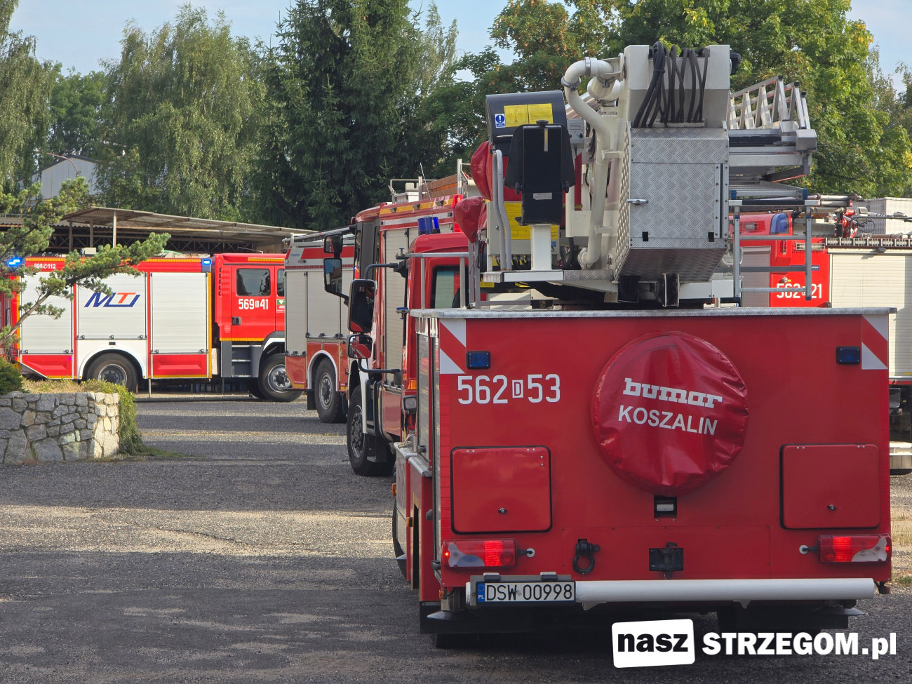 Wyciek gazu przy ulicy Rzeźniczej w Strzegomiu [FOTO] 