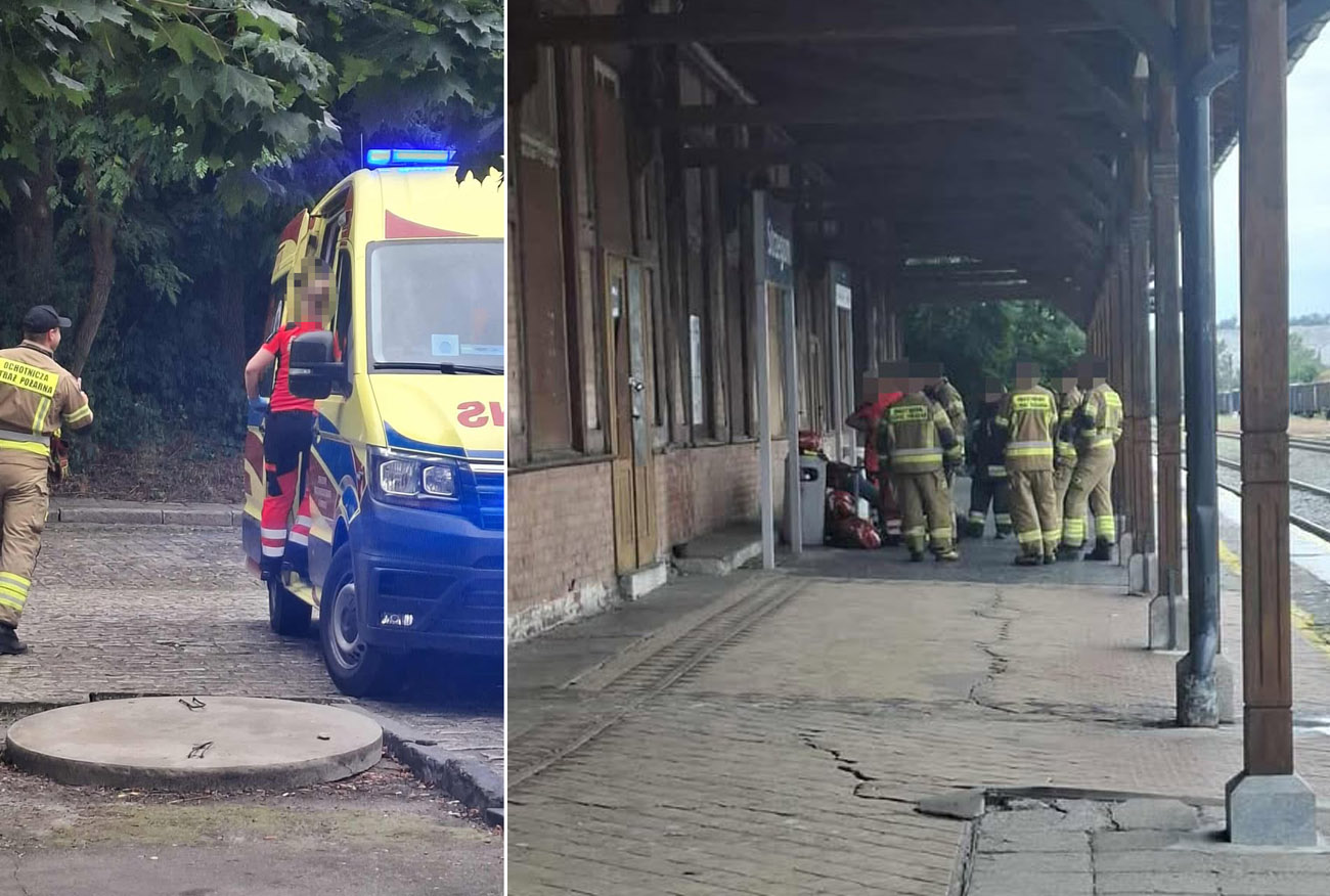 Interwencja służb ratowniczych na dworcu kolejowym [FOTO] 