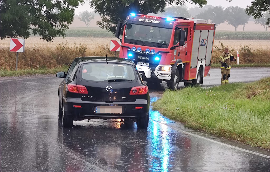 Wypadek pod Bartoszówkiem. Sprawca pod wpływem alkoholu! [FOTO] 