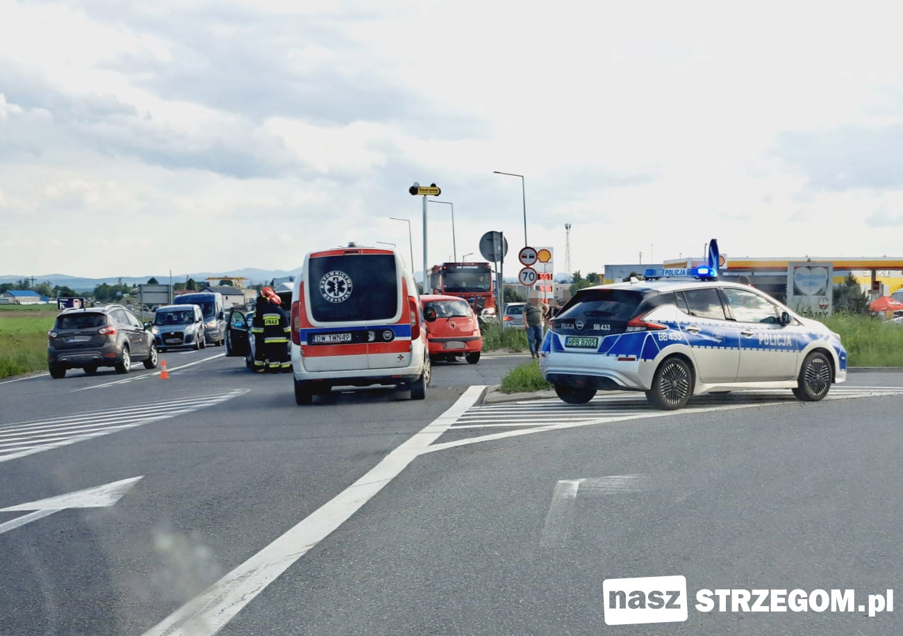 Zderzenie na skrzyżowaniu krajowej 