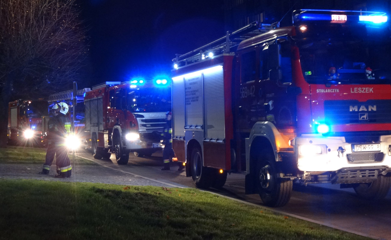 Nocny pożar w Grochotowie 