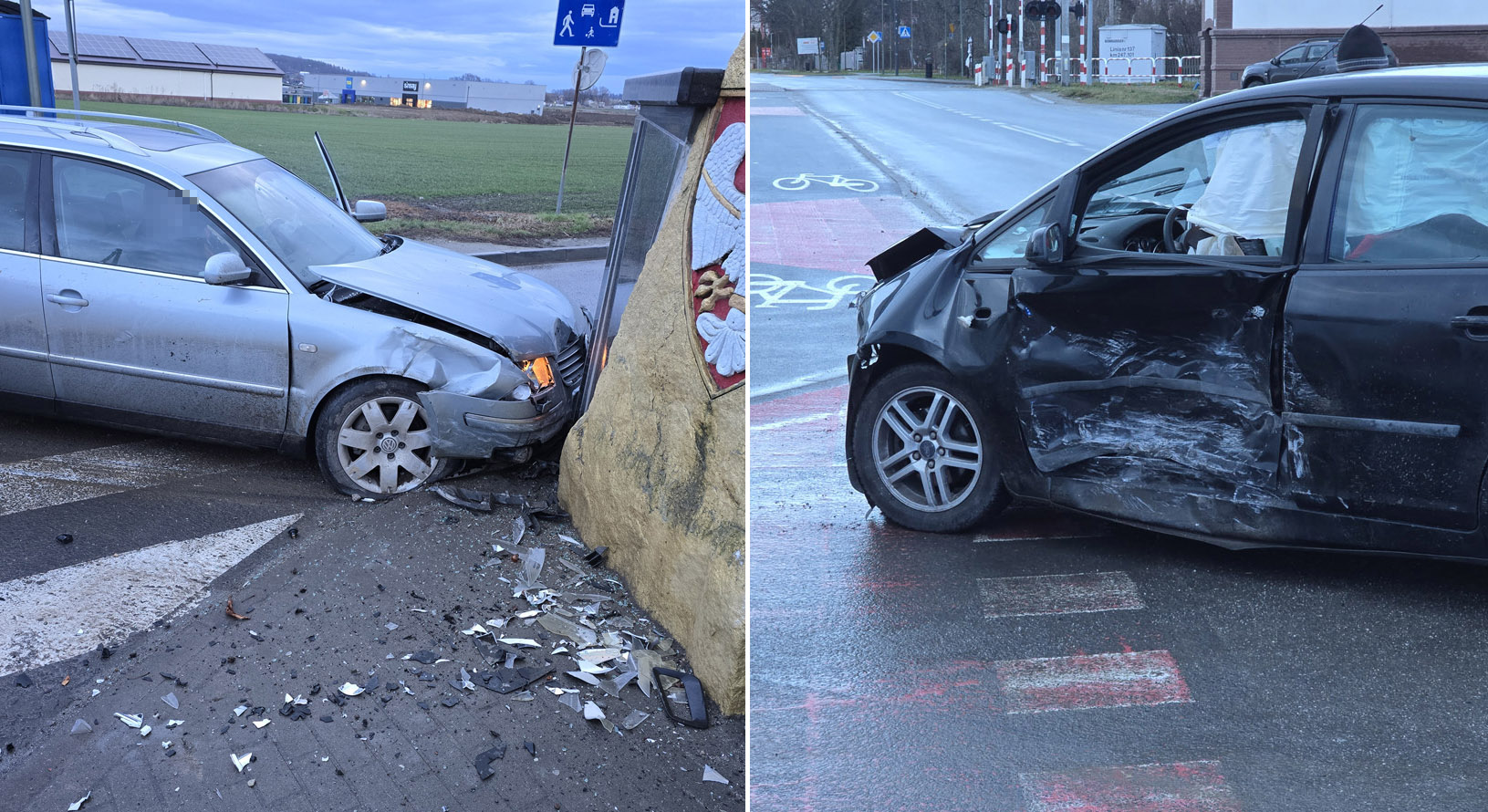 Zderzenie dwóch osobówek przy Alei Wojska Polskiego [FOTO] 