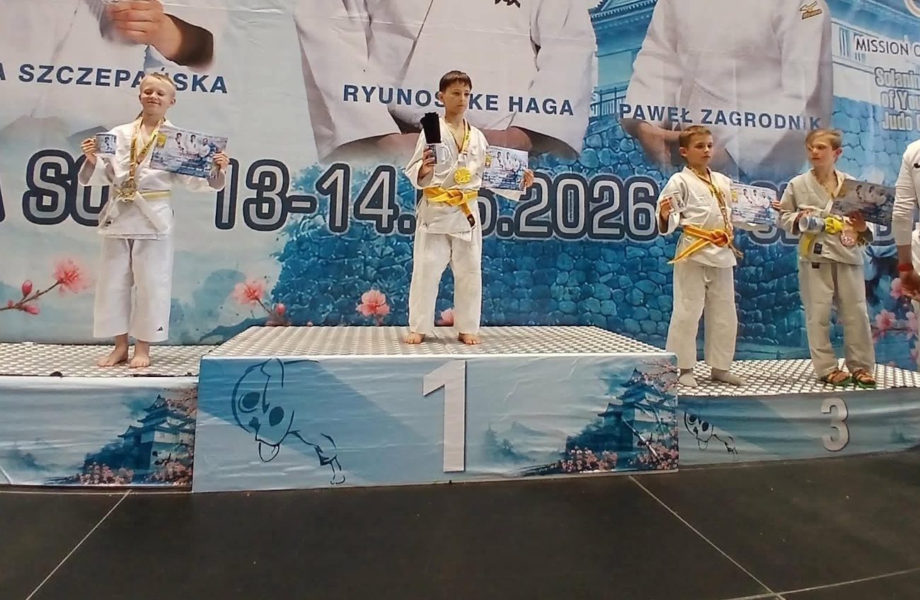 Strzegomscy judocy na podium międzynarodowego turnieju Solanin Cup 2026 [FOTO] 