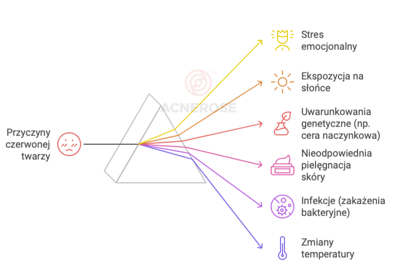 Przyczyny czerwonej twarzy